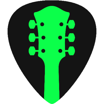 Pick - Green Guitar Neck