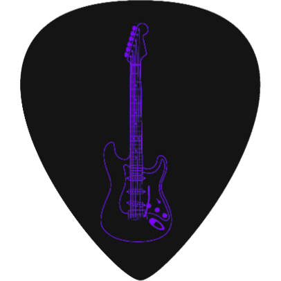 Pick - Purple Full Guitar