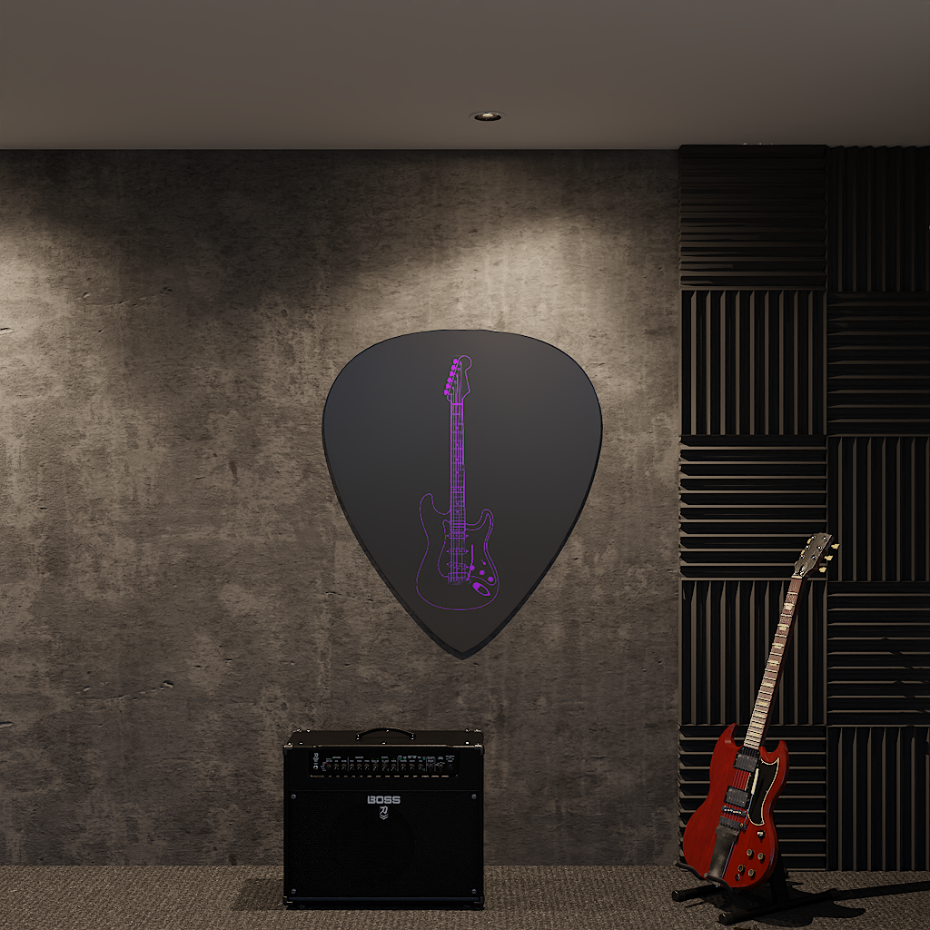 Pick - Purple Full Guitar